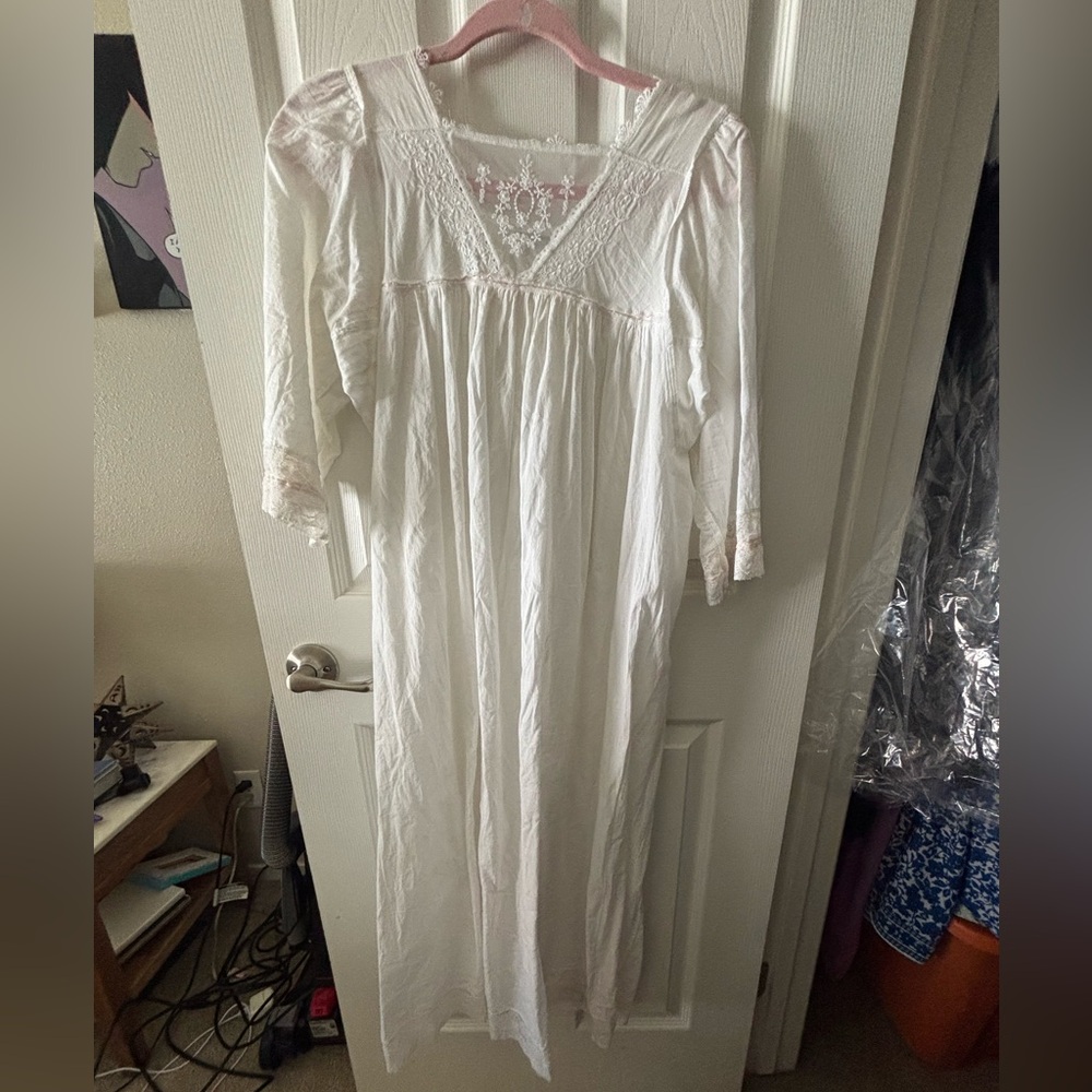 Christian Dior Vintage Nightgown White cotton